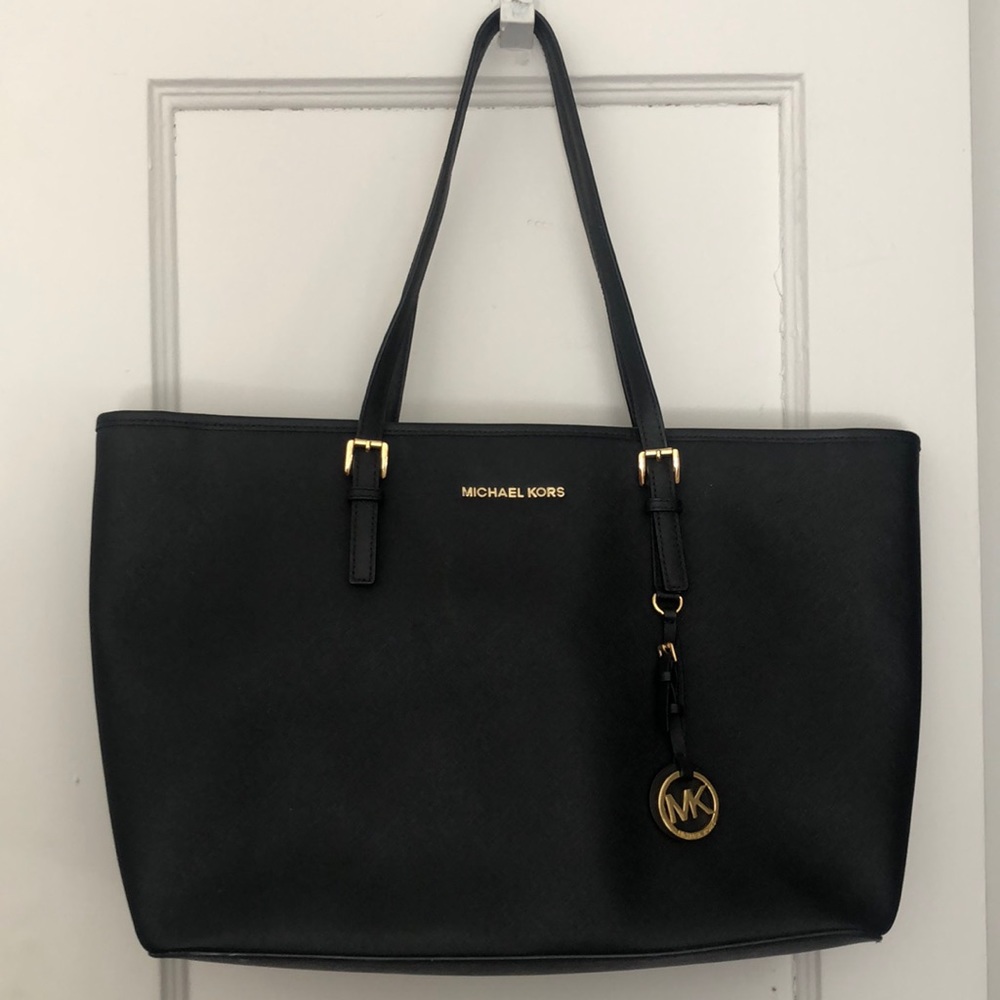 Michael Kors Black Large Work Tote